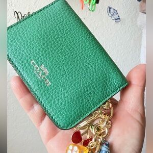 Coach Vibrant Green Leather Wallet